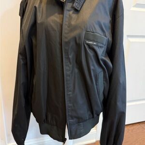 Members Only Black Jacket with Logo Patch